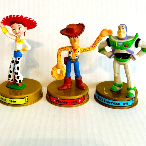Disney Pixar Toy Story McDonald Toy Figure Woody, Jessie,& Buzz Lightyear - Picture 1 of 6